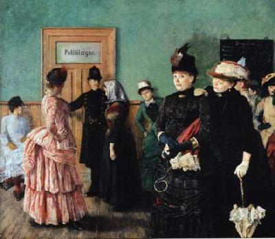 Christian Krohg Albertine i politilagens ventevarelse